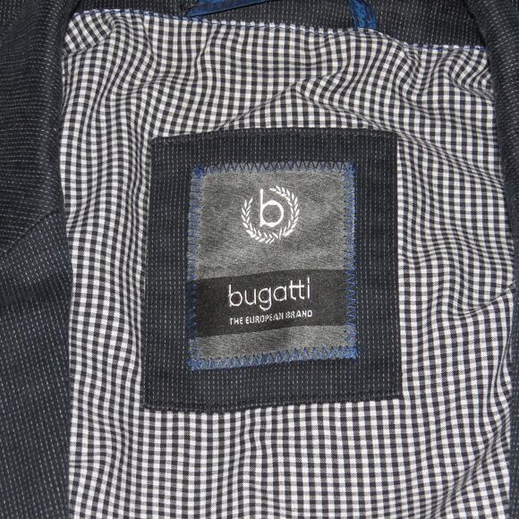Bugatti Navy Cotton Blend Sport Coat 46R Men’s Classic Blazer - Picture 3 of 6